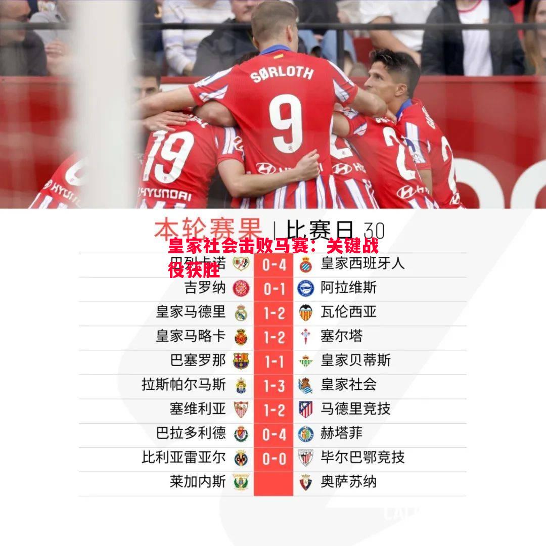 皇家社会击败马赛：关键战役获胜